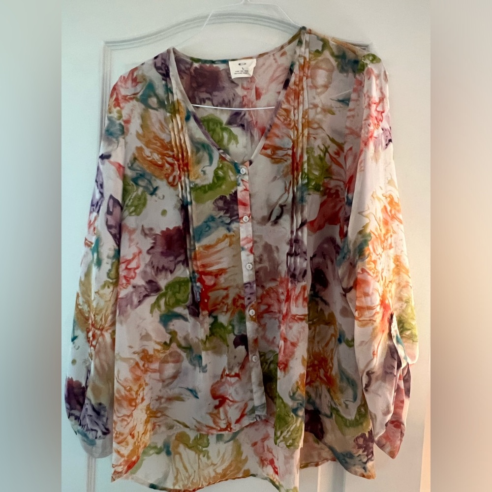 Floral blouse purchased at Anthropologie - size L